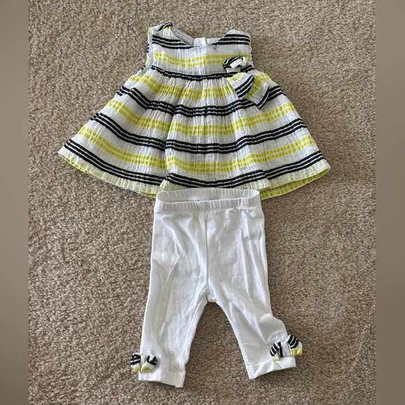 LOT 0-3 Mos. Baby Girl Dresses with bottoms - Picture 4 of 9